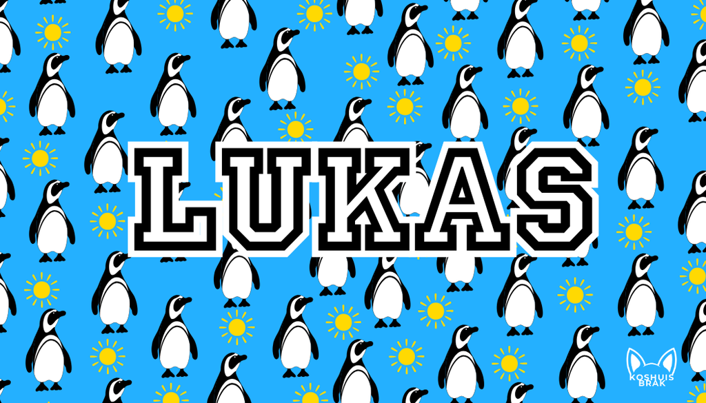 Penguins on Blue Pattern l Summer Towel