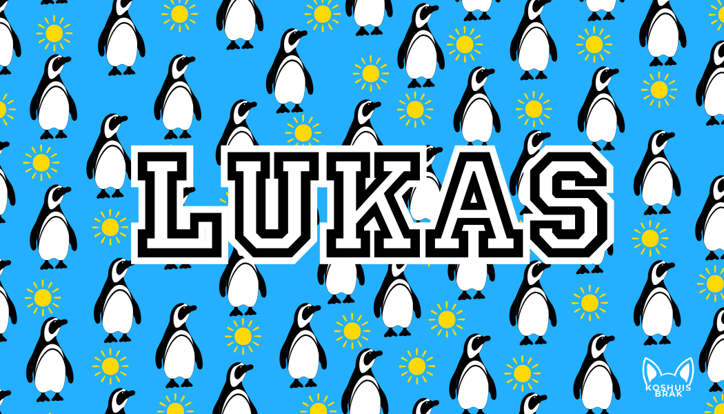 Penguins on Blue Pattern l Summer Towel