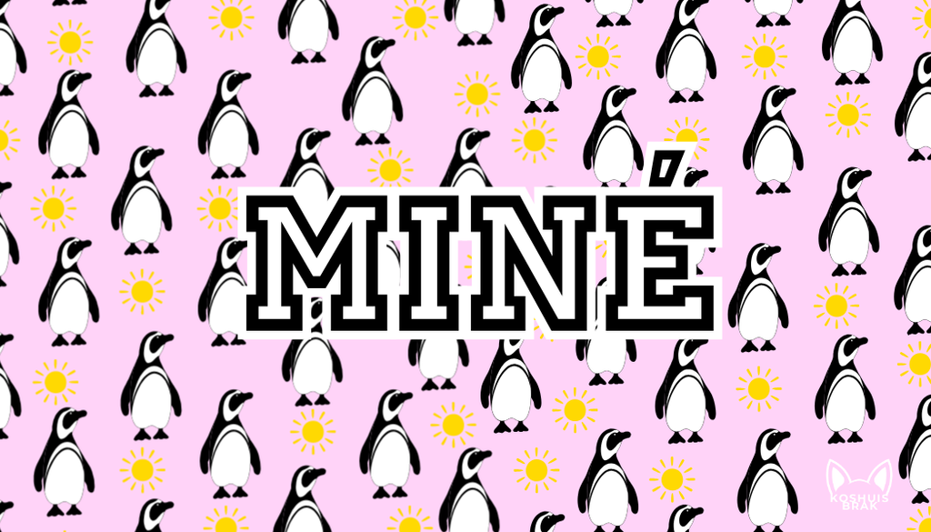 Penguins on Pink Pattern l Summer Towel