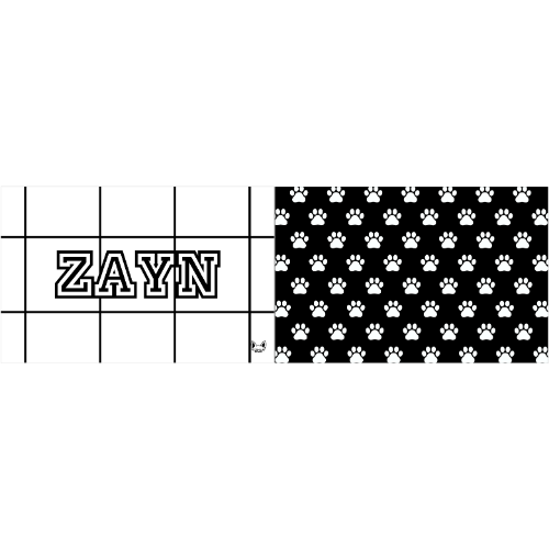 Pillowcase with Paw Pattern