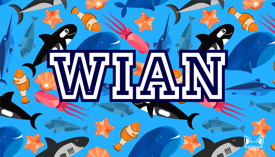 Sea Animals on Blue Pattern l Summer Towel