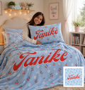Kids Combo l Fleece Blanket & Pillowcase l Cherries
