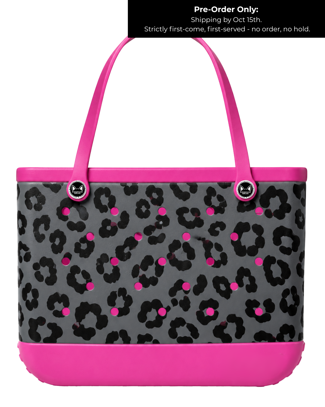Large Krokkedil Sak - Pink Leopard Print