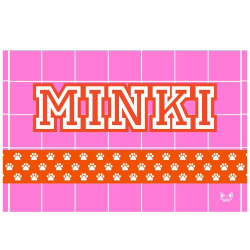 Towel with Paw Pattern (Available in 3 Colours)