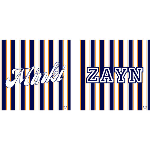 Fleece Blanket with Vertical Striped Pattern (Available in 9 Colours)