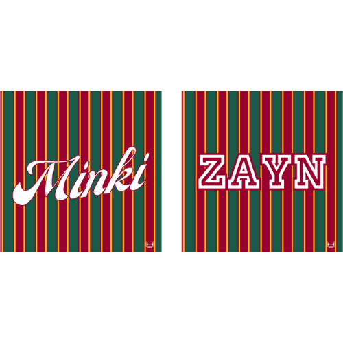 Fleece Blanket with Vertical Striped Pattern (Available in 9 Colours)