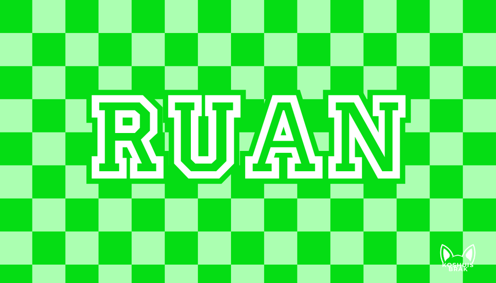 Green Checkered Pattern l Summer Towel