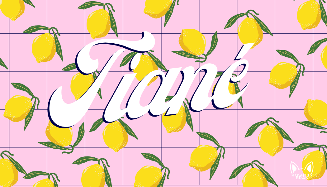 Lemons on Pink Pattern l Summer Towel