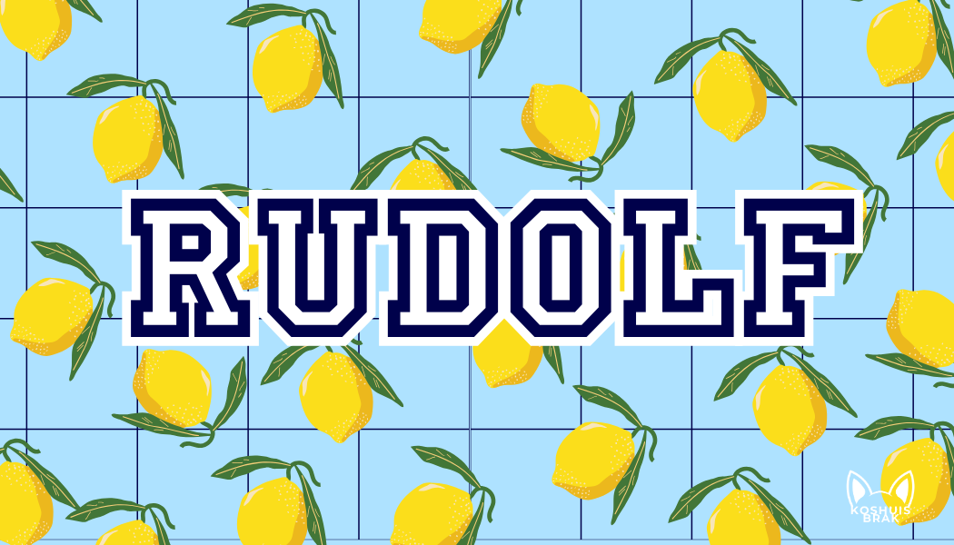 Lemons on Blue Pattern l Summer Towel