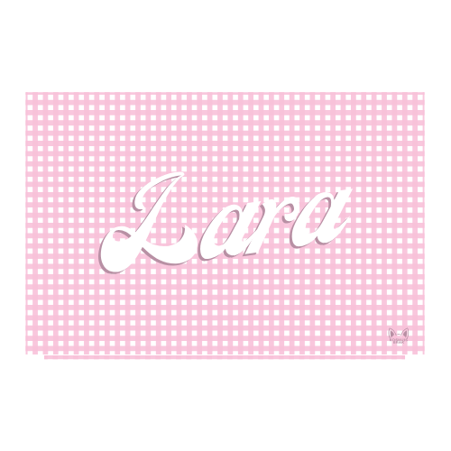 Towel with Pastel Gingham Pattern (Available in 4 Colours)