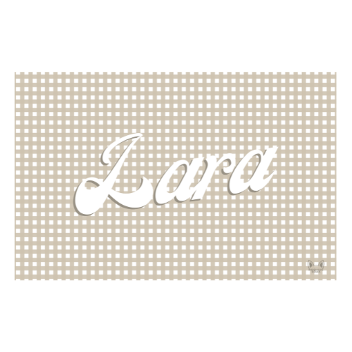 Towel with Pastel Gingham Pattern (Available in 4 Colours)