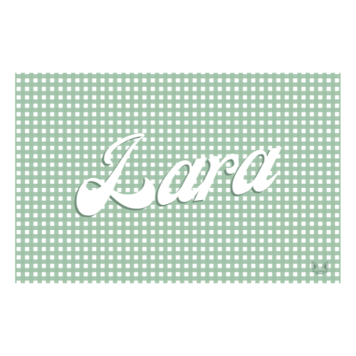 Towel with Pastel Gingham Pattern (Available in 4 Colours)