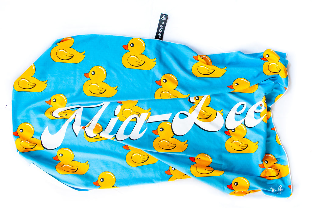 Towel with Duck Pattern (Available in 3 Colours)