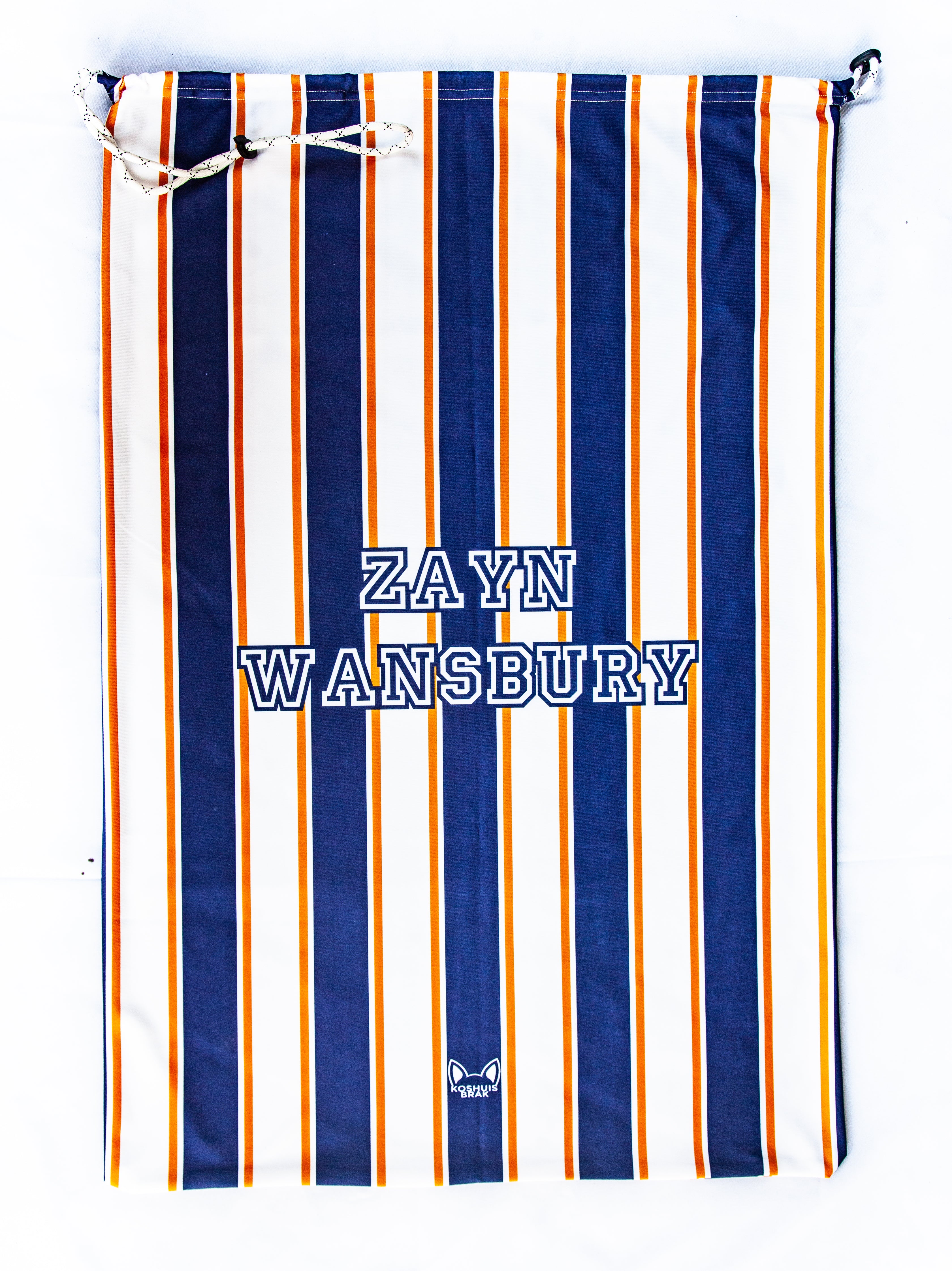 Laundry Bag with Vertical Striped Pattern (Available in 9 Colours)
