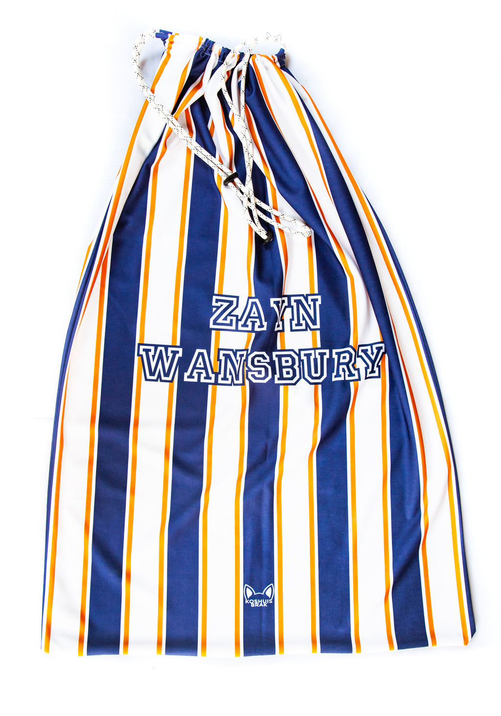 Laundry Bag with Vertical Striped Pattern (Available in 9 Colours)