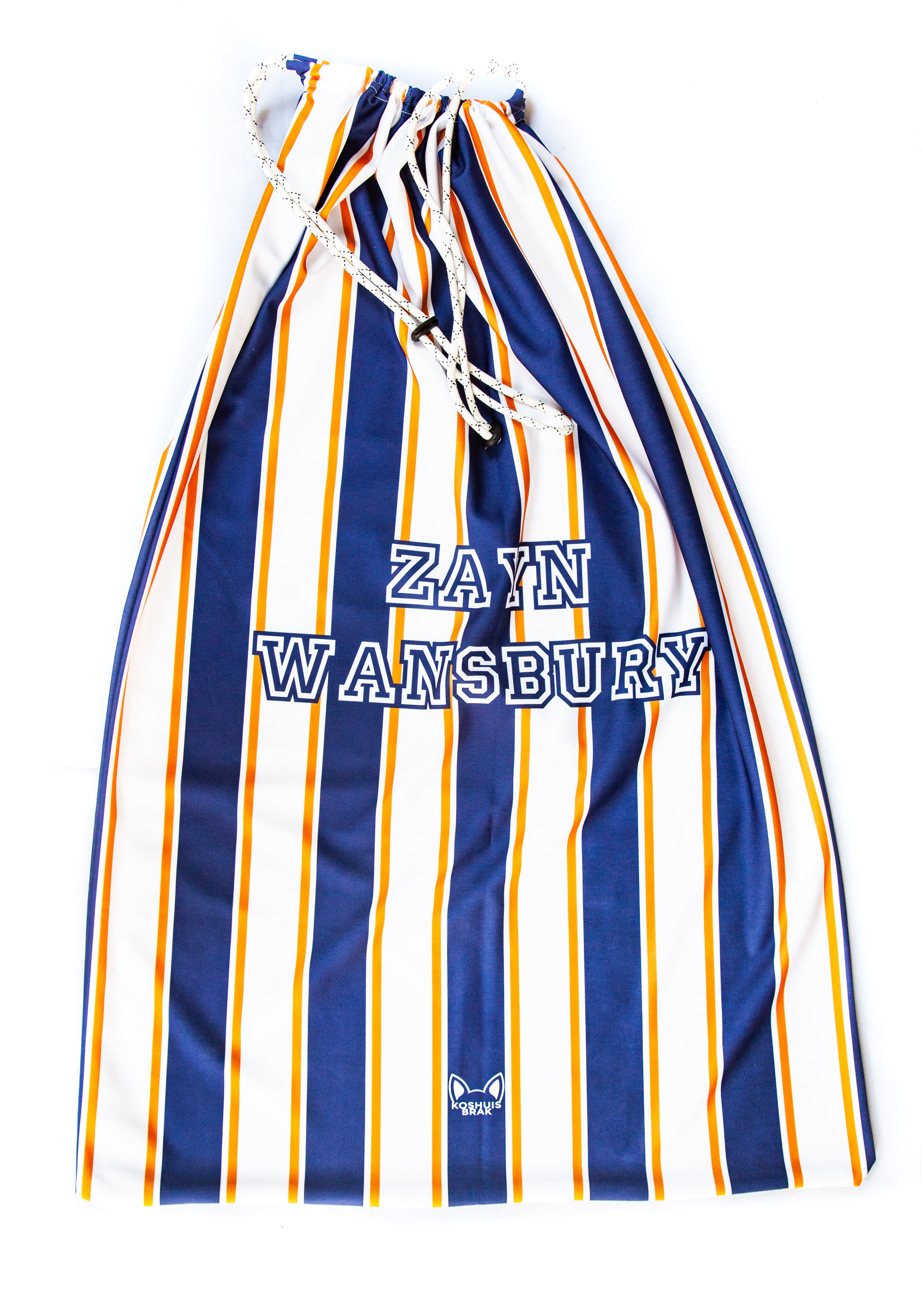 Laundry Bag with Vertical Striped Pattern (Available in 9 Colours)