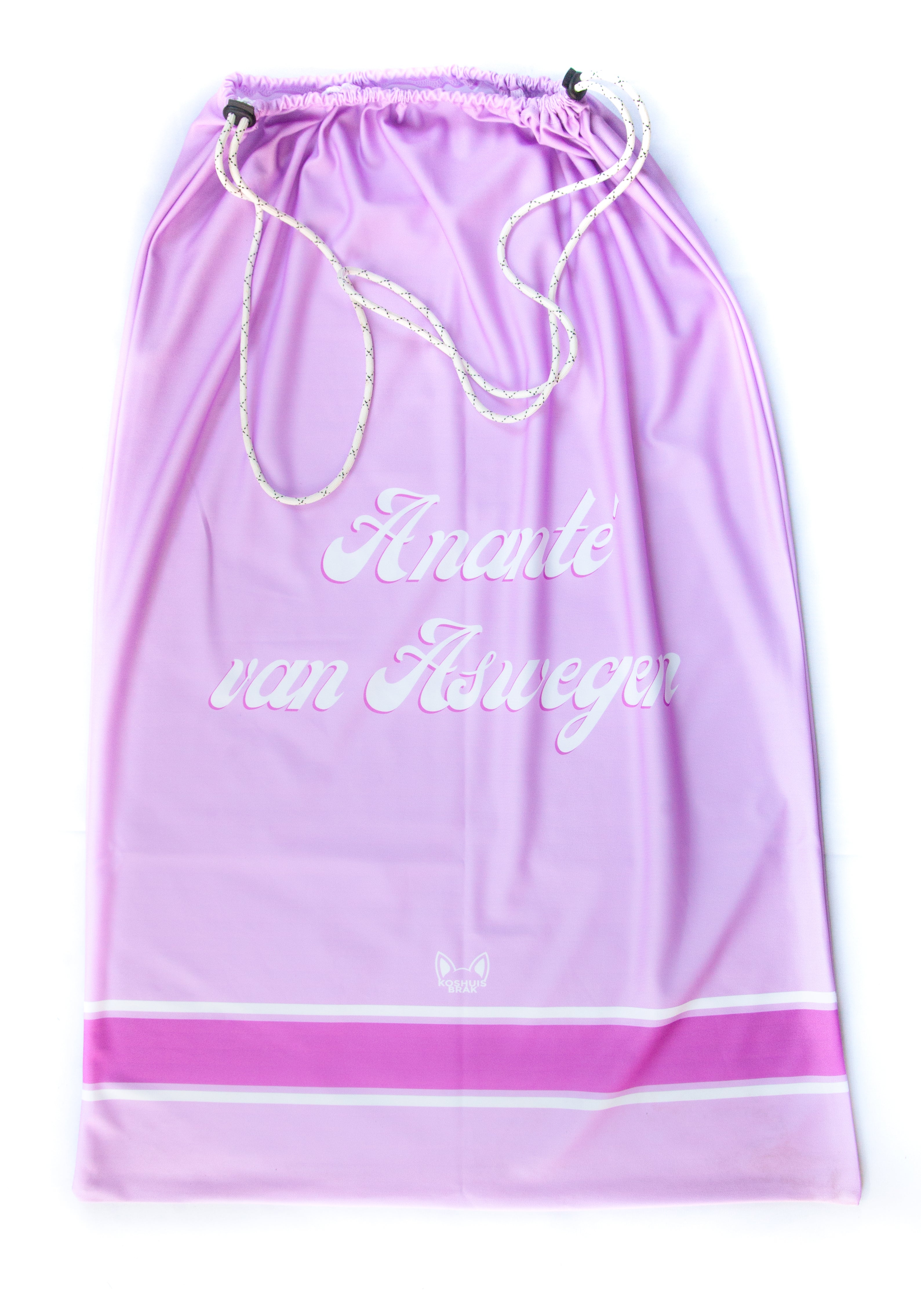 Laundry Bag with Plain & Single Left-Stripe Pattern (Available in 6 Colours)