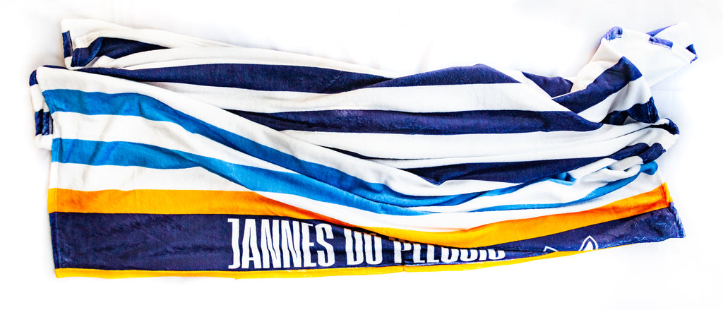 Fleece Blanket with Horizontal Stripes (Available in 2 Colours)