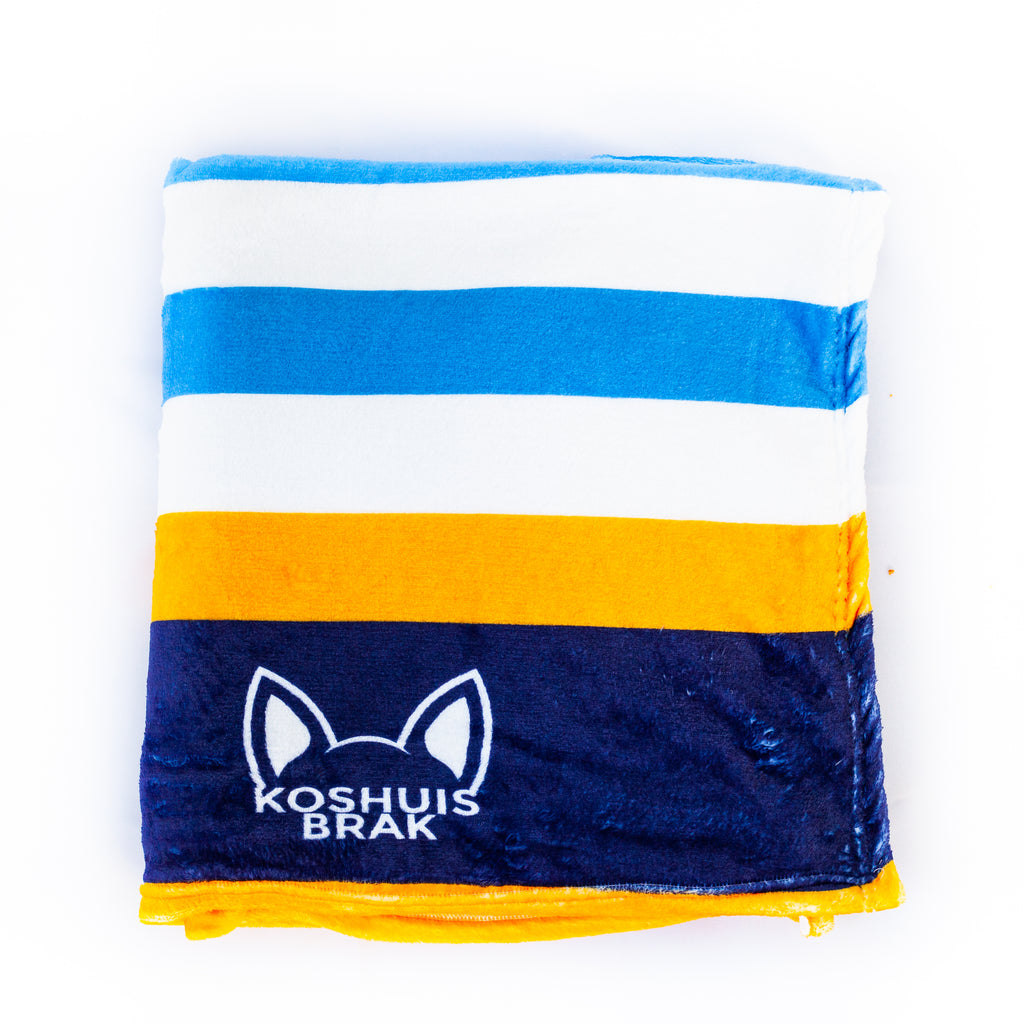 Fleece Blanket with Horizontal Stripes (Available in 2 Colours)