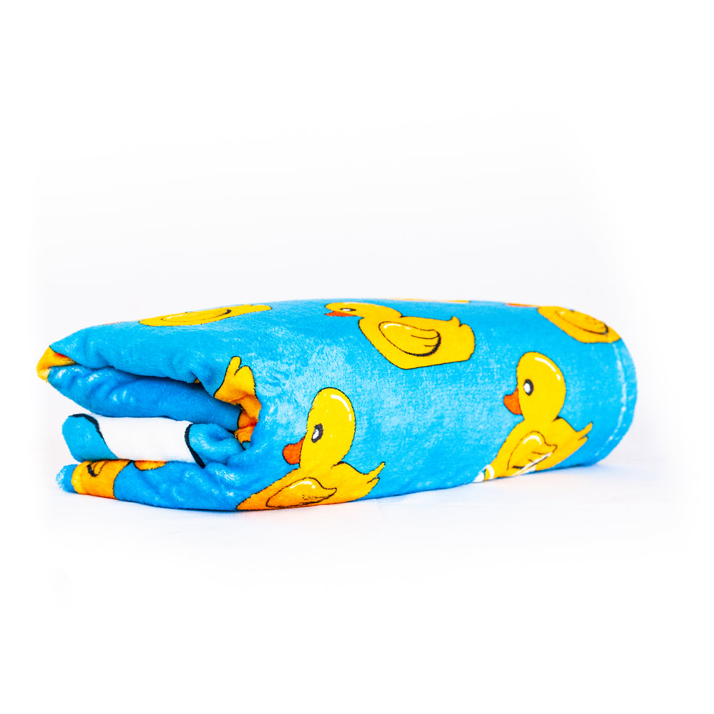 Fleece Blanket with Duck Pattern (Available in 3 Colours)