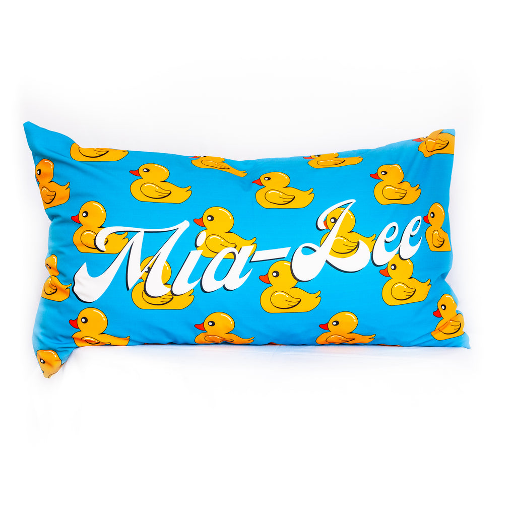 Pillowcase with Duck Pattern (Available in 3 Colours)