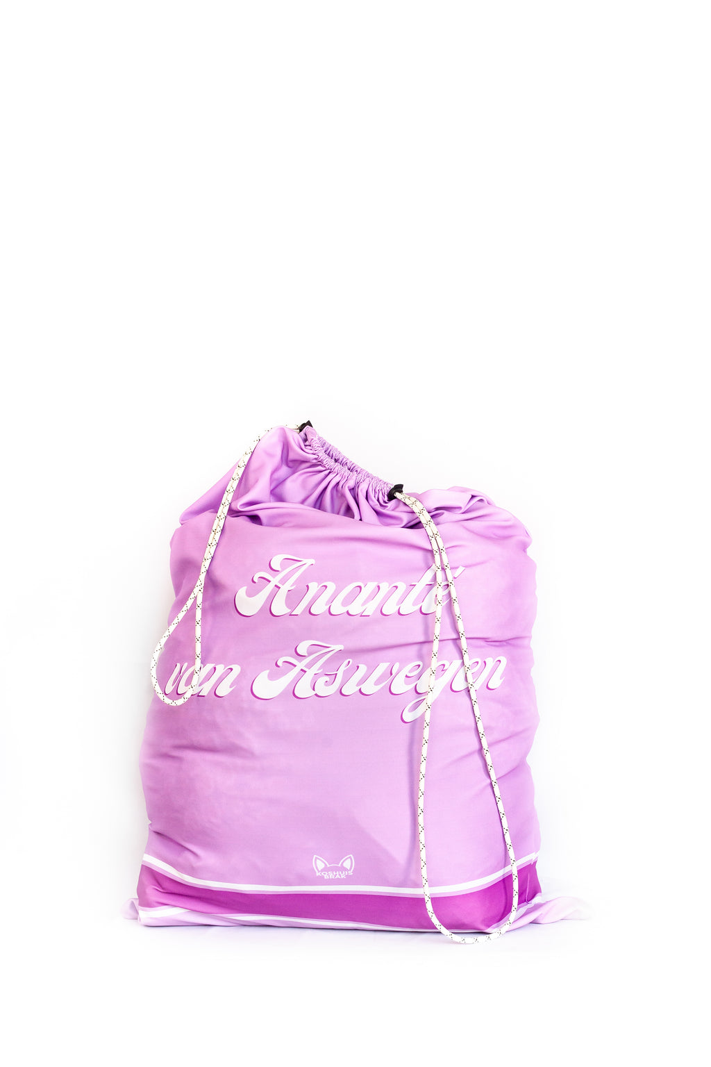 Laundry Bag with Plain & Single Left-Stripe Pattern (Available in 6 Colours)