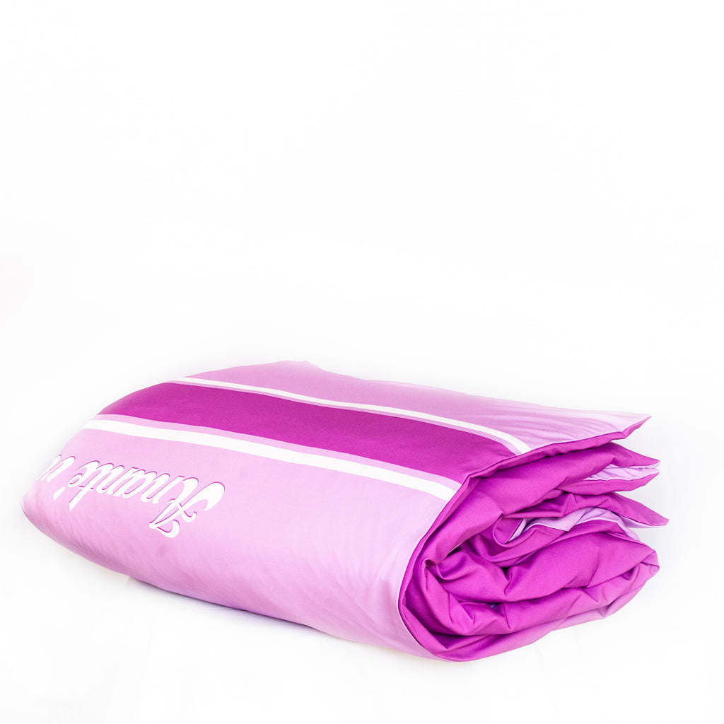 Duvet Cover with Plain & Single Left-Stripe Pattern (Available in 6 Colours)