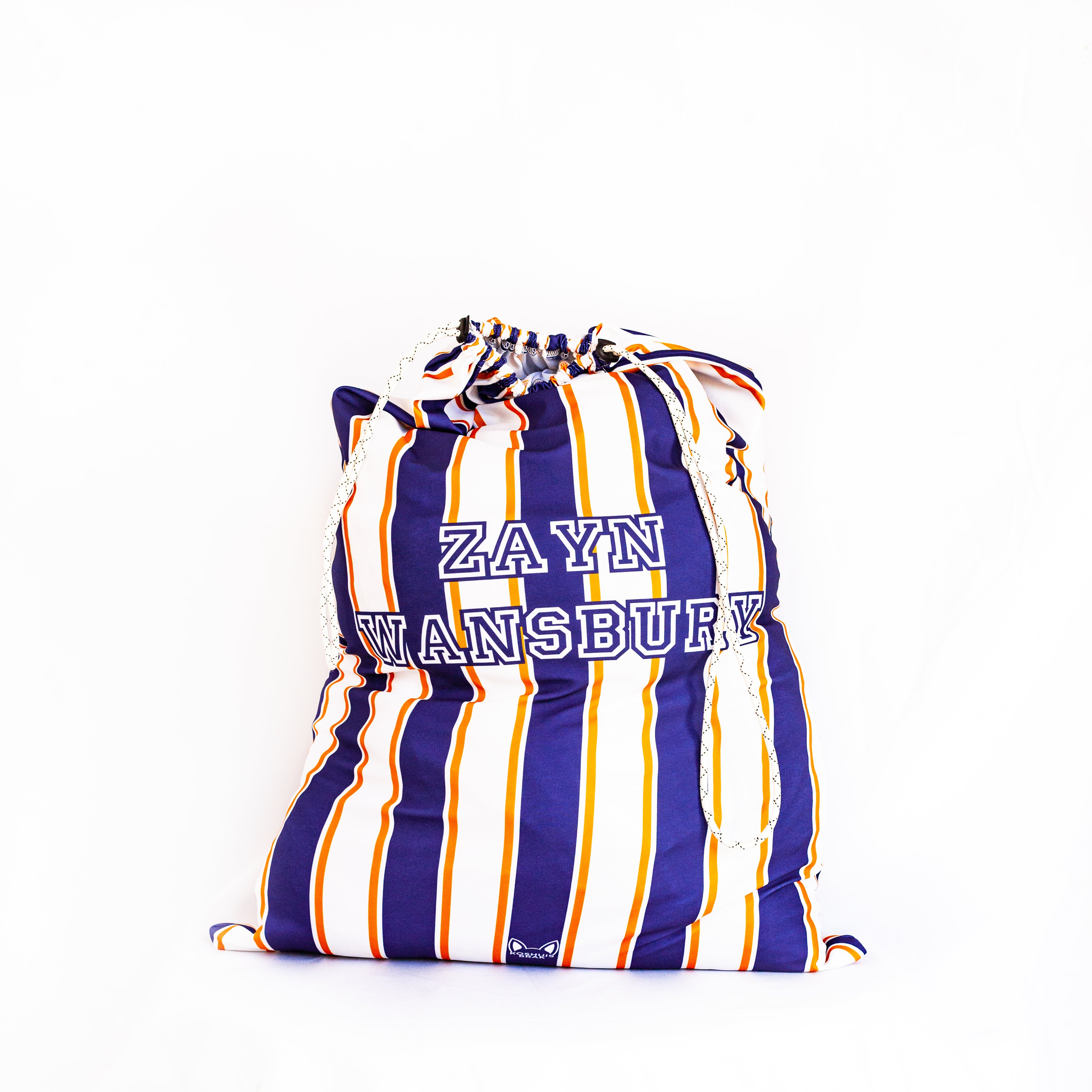 Laundry Bag with Vertical Striped Pattern (Available in 9 Colours)