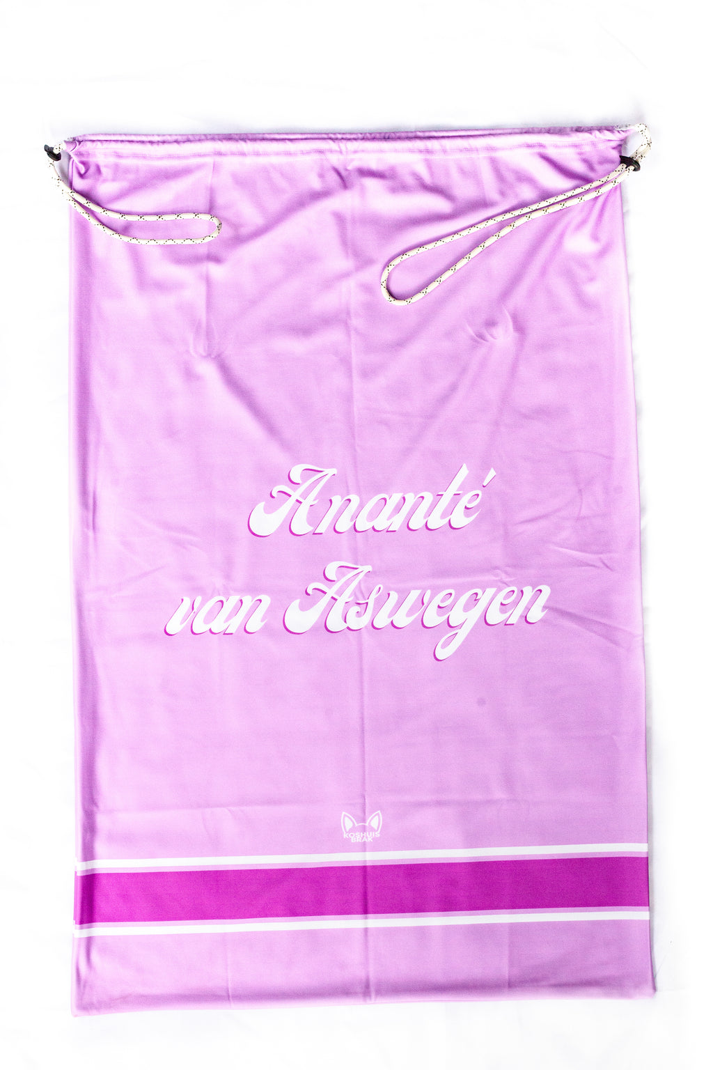 Laundry Bag with Plain & Single Left-Stripe Pattern (Available in 6 Colours)