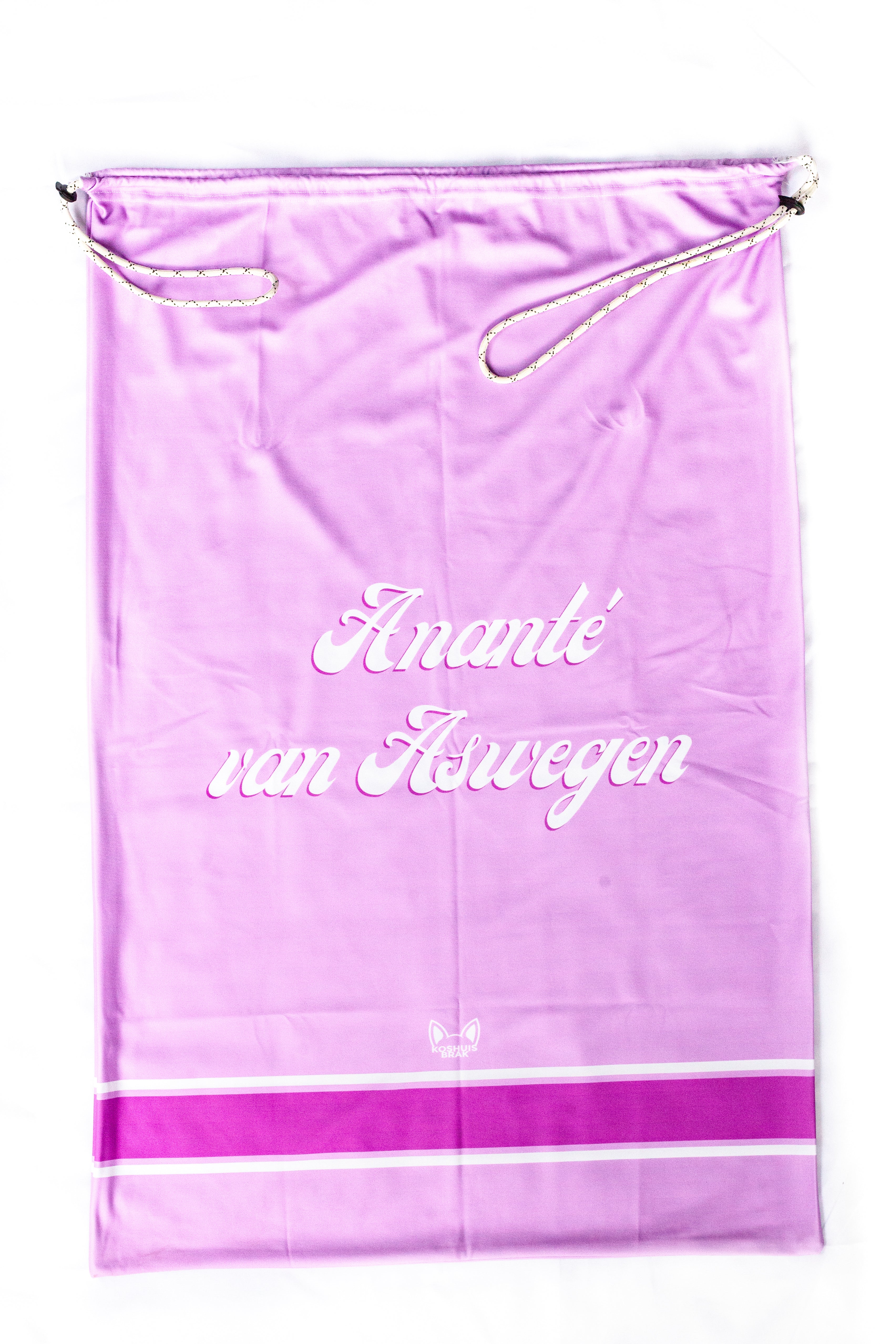 Laundry Bag with Plain & Single Left-Stripe Pattern (Available in 6 Colours)