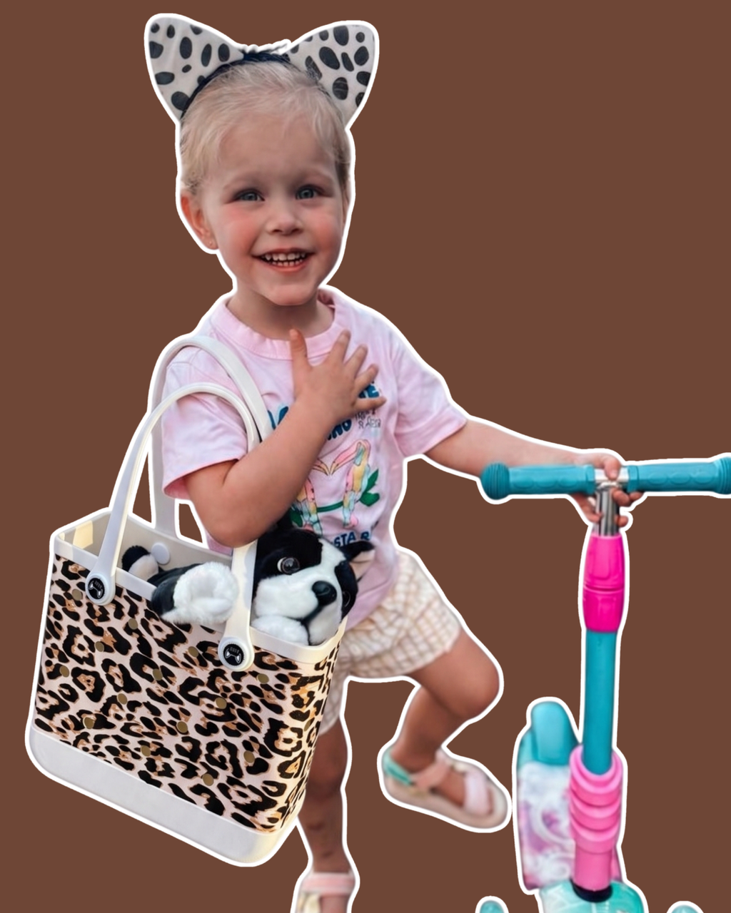 Mini Krokkedil Sak - Leopard Print
