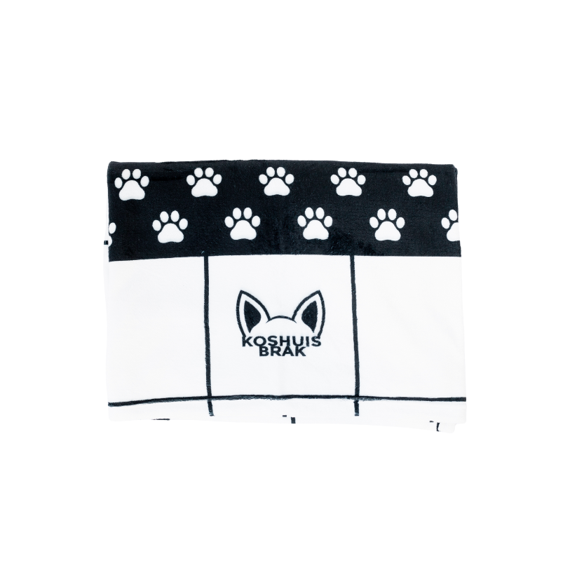 Fleece Blanket with Paw Pattern (Available in 3 Colours)