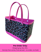 Large Krokkedil Sak - Pink Leopard Print